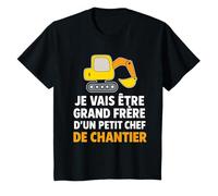 Enfant Je Vais Être Grand Frère d'un Petit Chef De Chantier T-Shirt