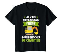 Enfant Je Vais Être Grand Frère d'un Petit Chef De Chantier T-Shirt