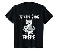 Enfant Je vais être grand frère Futur Bientôt du chien loup T-Shirt