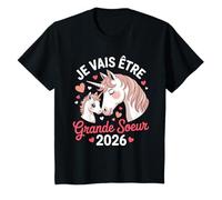 Enfant Je Vais Être Grande Sœur - Licorne Future Grande Sœur T-Shirt