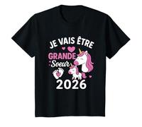 Enfant Je Vais Être Grande Sœur -Licorne Future Grande Sœur T-Shirt