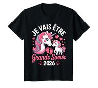 Enfant Je Vais Être Grande Sœur - Licorne Future Grande Sœur T-Shirt