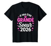 Enfant Je Vais Être Grande Sœur -Licorne Future Grande Sœur T-Shirt