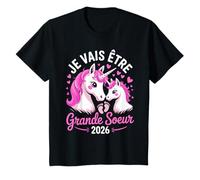 Enfant Je Vais Être Grande Sœur - Licorne Future Grande Sœur T-Shirt