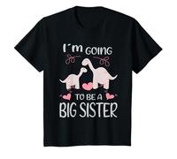 Enfant Je Vais Être Une Grande Sœur Dinosaures Promus Grande Sœur T-Shirt