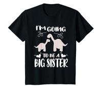 Enfant Je Vais Être Une Grande Sœur Dinosaures Promus Grande Sœur T-Shirt