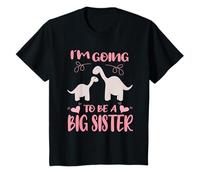 Enfant Je Vais Être Une Grande Sœur Dinosaures Promus Grande Sœur T-Shirt