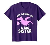 Enfant Je vais être une grande sœur Dragon Baby Reveal T-Shirt