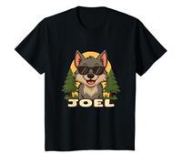 Enfant Joel - Design Loup avec Prénom pour Garçons T-Shirt