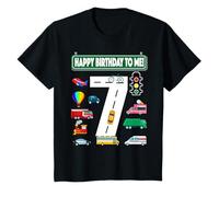 Enfant Joyeux Anniversaire pour Moi ! Je suis 7 (Sept) sur Le thème du Transport T-Shirt