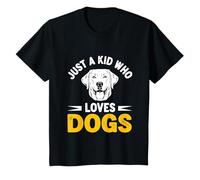 Enfant Juste Un Enfant Qui Aime Les Chiens T-Shirt