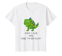 Enfant Keep Calm And Feed The Dragon Cadeau T-Shirt