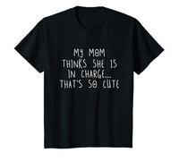 Enfant Kids Funny Ma mère pense qu'elle est responsable Girls Boys T-Shirt