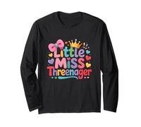Enfant Little Threenager Threenager Anniversaire Fille 3 Ans Manche Longue