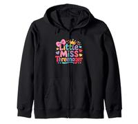 Enfant Little Threenager Threenager Anniversaire Fille 3 Ans Sweat à Capuche