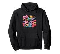 Enfant Little Threenager Threenager Anniversaire Fille 3 Ans Sweat à Capuche