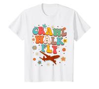 Enfant Little World Traveler Future Pilot Funny Crawl Walk Fly T-Shirt