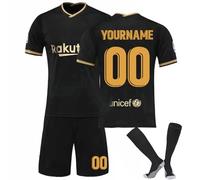 Enfant Maillot de Football Nouveau Ensemble de Foot Enfant et Homme Nom et numéro personnalisés, Équipement Football Entrainement T-Shirt et Short Chaussettes Convient aux Femmes et aux Adultes