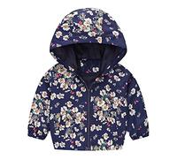 Enfant Manteaux Imperméable, Animal Imprimé Garçon Filles Cape de Pluie Enfant Veste Coupe Vent à Capuche Blouson de Pluie Léger Respirant Doublé de Doux Outwear Vêtement de Pluie à Capuche