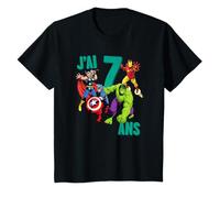 Enfant Marvel Avengers Anniversaire 7 Ans T-Shirt