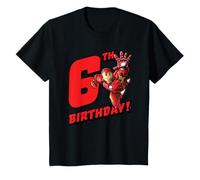 Enfant Marvel Iron Man 6th Birthday T-Shirt