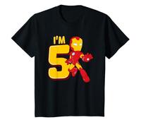 Enfant Marvel Iron Man Cute Iron Man 5th Birthday I'm 5 T-Shirt