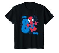 Enfant Marvel Spider-Man Cute Spidey Anniversaire 8 Ans T-Shirt