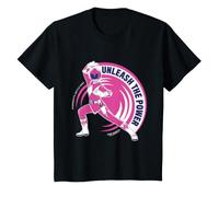 Enfant Mighty Morphin Pink Ranger Donne Libre Cours à la Puissance des Enfants T-Shirt