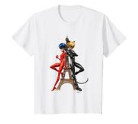 Enfant Miraculous - Ladybug Cat Noir Tour Eiffel T-Shirt