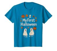 Enfant Mon Premier Halloween avec de Jolies Empreintes de fantômes T-Shirt