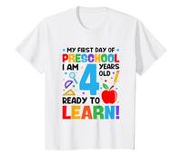 Enfant Mon Premier Jour de Maternelle à 4 Ans Premier Jour d'école T-Shirt