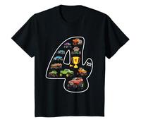 Enfant Monster Truck It's My 4th Birthday pour enfant de 4 ans T-Shirt
