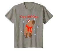Enfant Noël Capybara Capy Holidays T-Shirt