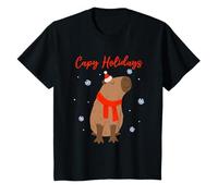 Enfant Noël Capybara Capy Holidays T-Shirt