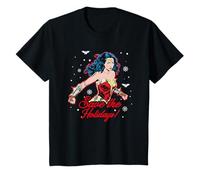 Enfant Noël Wonder Woman Saving The Holidays T-Shirt