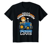 Enfant Nom Louis Bonjour Maternelle Motif Tracteur Mignon T-Shirt