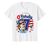 Enfant O'Fishally, garçon de 7 Ans, Funny Fishing, 7e Anniversaire T-Shirt