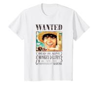 Enfant One Piece Luffy Wanted Poster T-Shirt