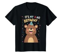 Enfant Ours mignon « It's My 3rd Birthday Three Years Old » T-Shirt