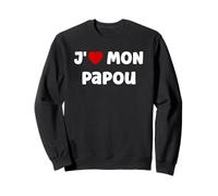 Enfant Papa Amour J'aime Mon Papou Sweatshirt