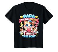 Enfant Papa Je t'aime - Chaton Kawaii T-Shirt