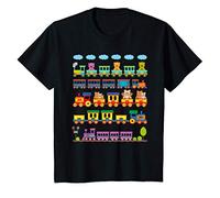 Enfant Petits trains colorés | conducteur de train ours en peluche T-Shirt