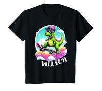 Enfant Planche à roulettes Wilson Name Dinosaur T-Shirt