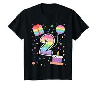 Enfant Pop It Fidget 2ème anniversaire fille garçon 2 ans T-Shirt