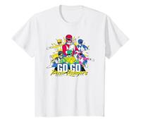 Enfant Power Rangers Go Go Retro des années 90 pour enfants T-Shirt