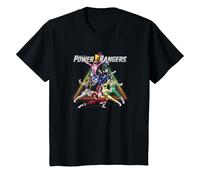 Enfant Power Rangers Group Rainbow Power Triangle T-Shirt