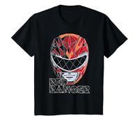 Enfant Power Rangers Red Ranger Graphic Geometric Helmet T-Shirt