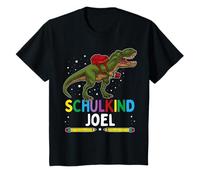 Enfant Prénom Dinosaure d'écolier Joel rentrée des Classes T-Shirt
