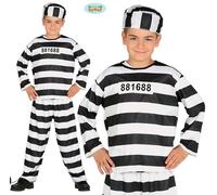 Enfant Prisonnier Déguisement Costume Garçons Prisonnière Neuf Fg