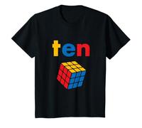 Enfant Puzzle Cube Speed Cubing 10e Anniversaire Enfants garçons T-Shirt